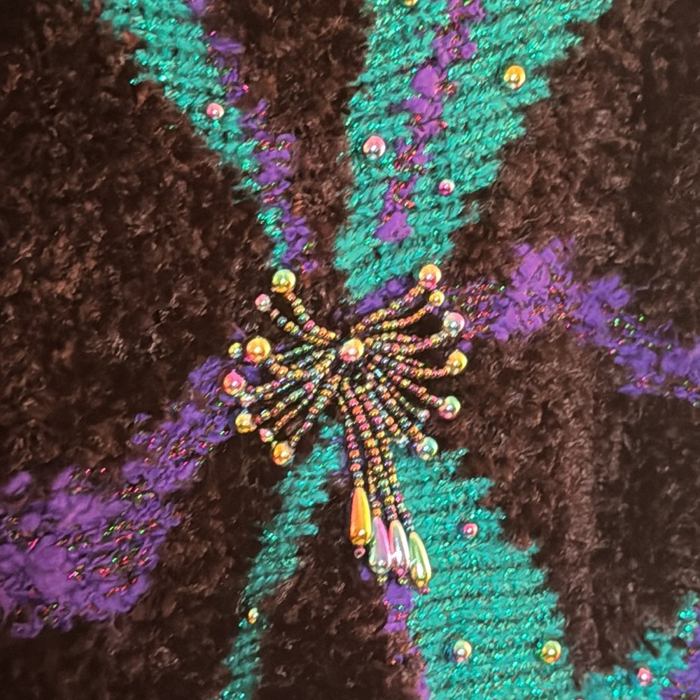 Vintage Jaclyn Smith Beaded Sweater Size M - Picture 7 of 12